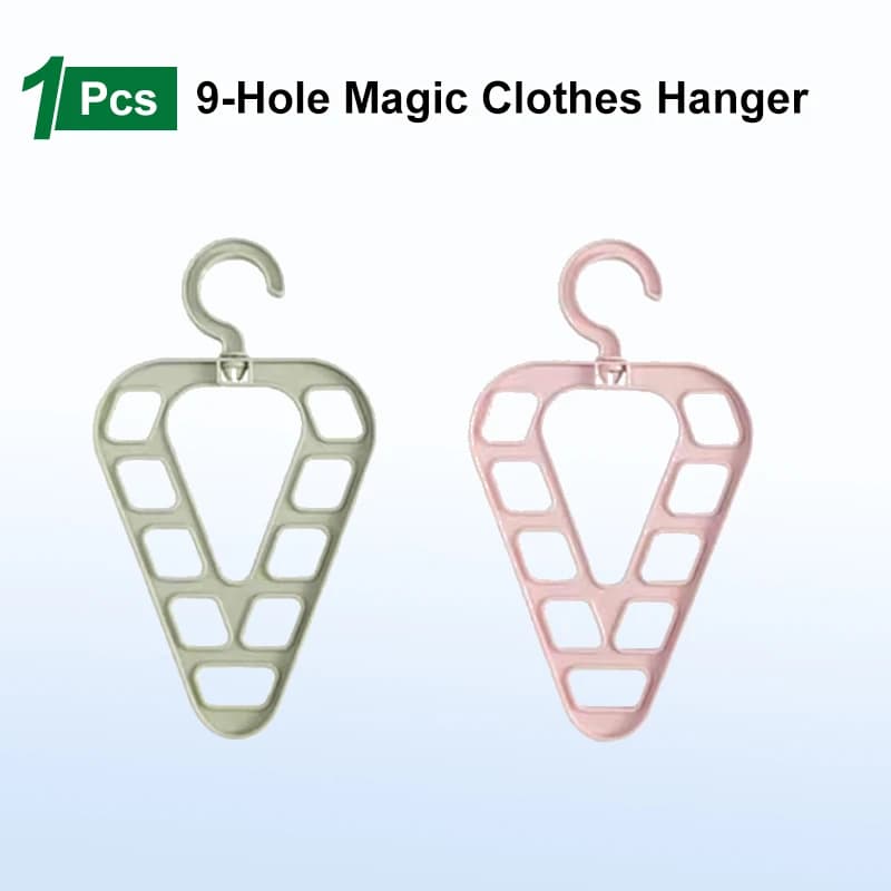 9-hole magic hanger Organizer for wardrobe space saver Multi-function coat rack
