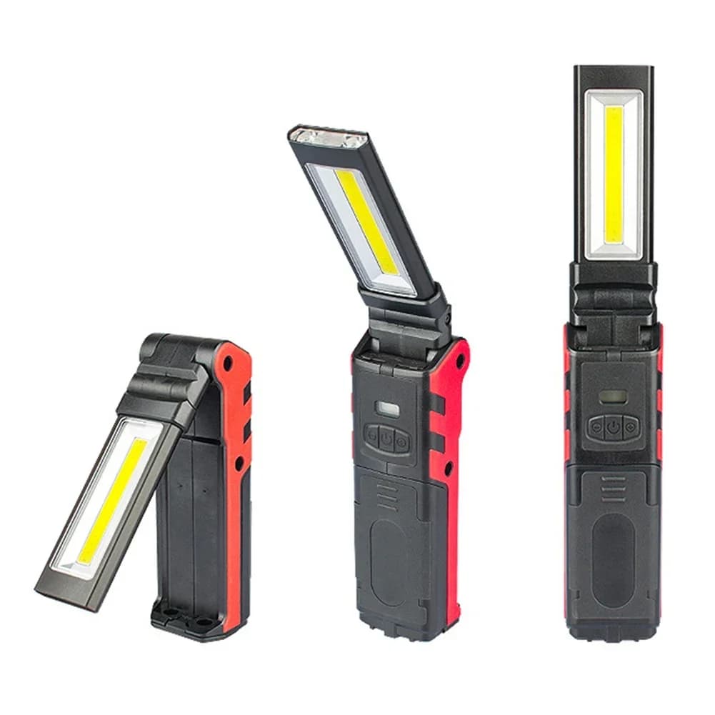 LED COB Dimmable USB Charging Lamp with Magnet and Hook, Power Bank, Inspection Light for Auto and Camping Repairs