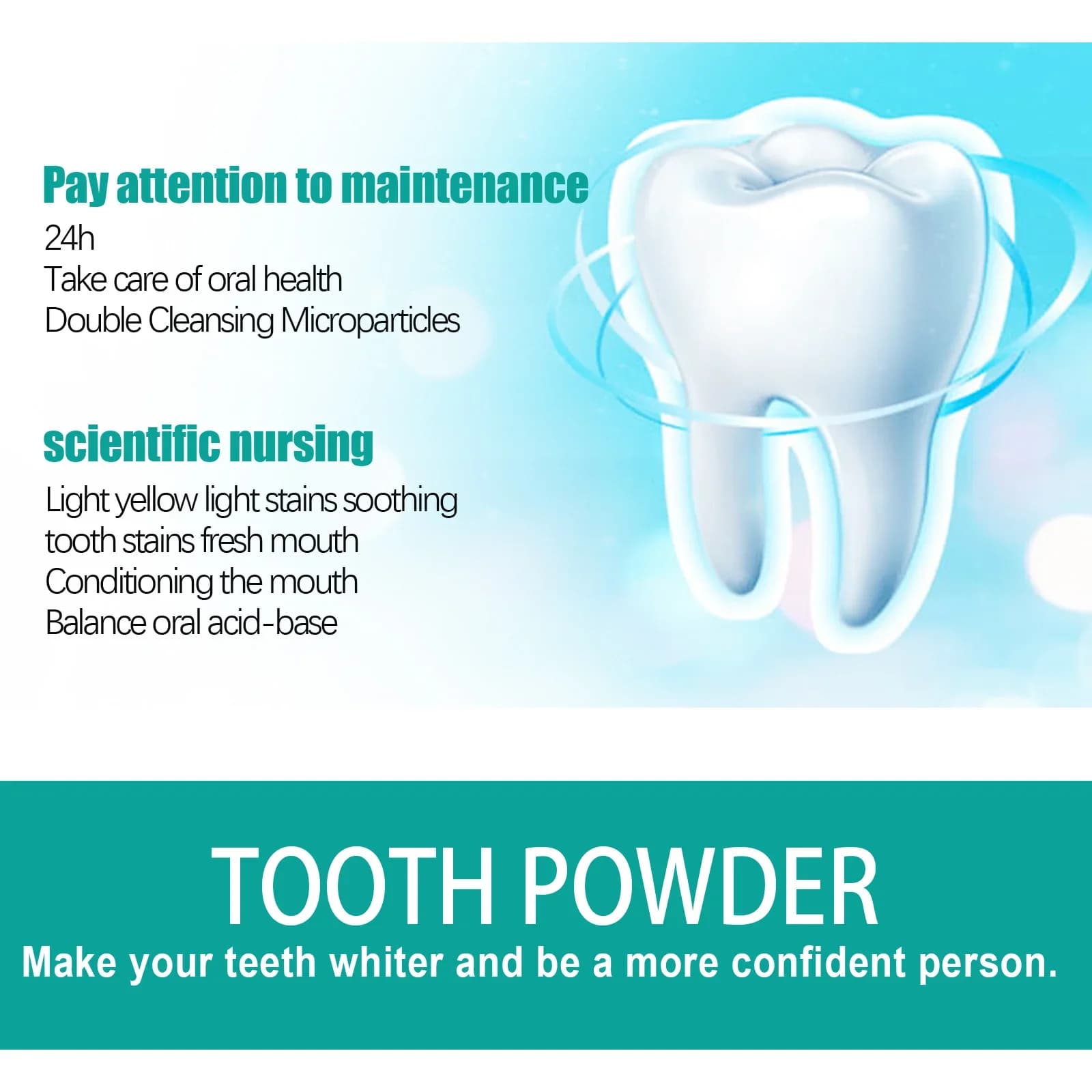5 Day Whitening Kit Safe Teeth Whitening Powder Sensitive Tooths Remove Stains Plate Fresh Food Cleaning Teeth Care