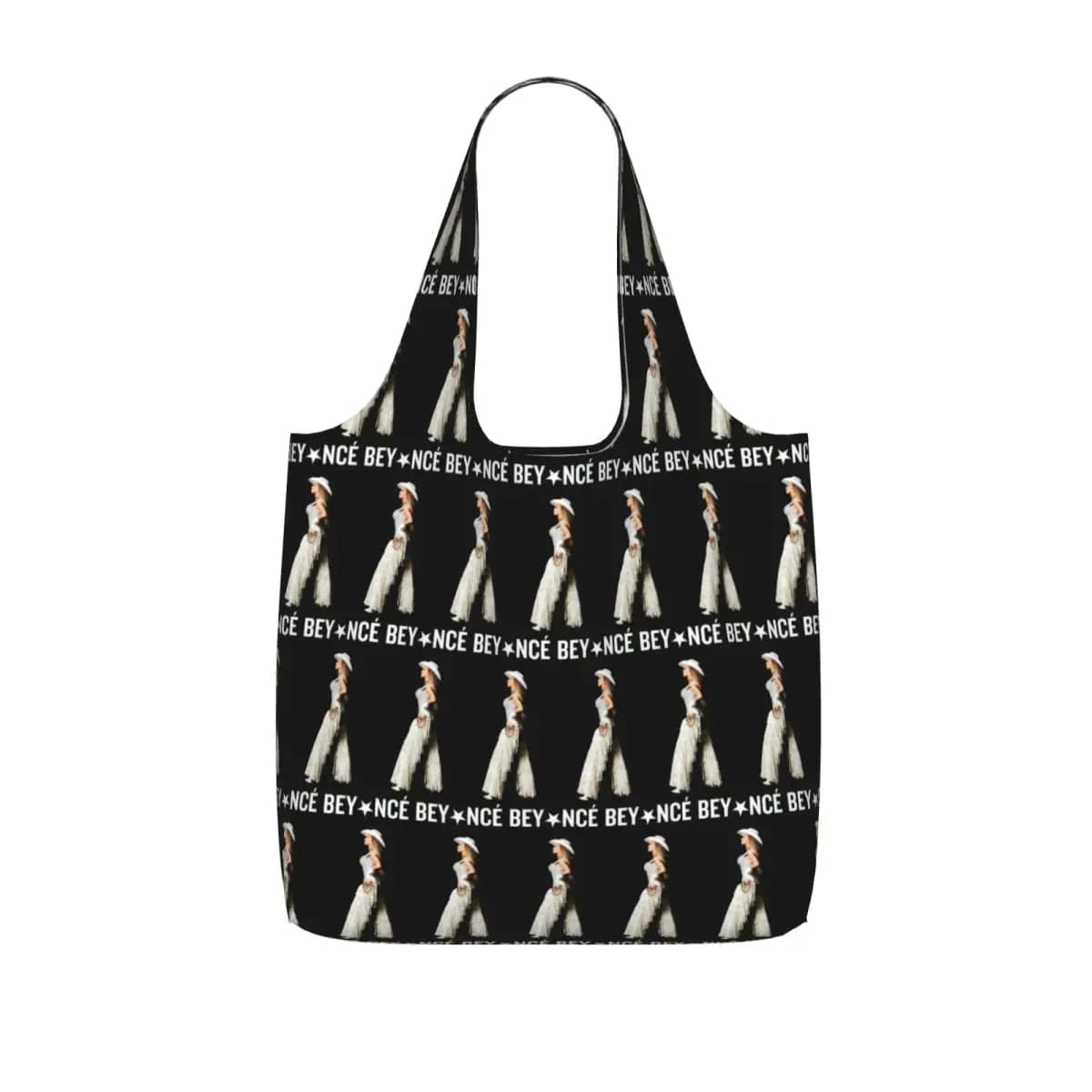 Singer Beyonce Cowboy Carter 2025 Tour Shopping Tote Bag Canvas Large Capacity Shoulder Bags Shopper Grocery Handbag for Women