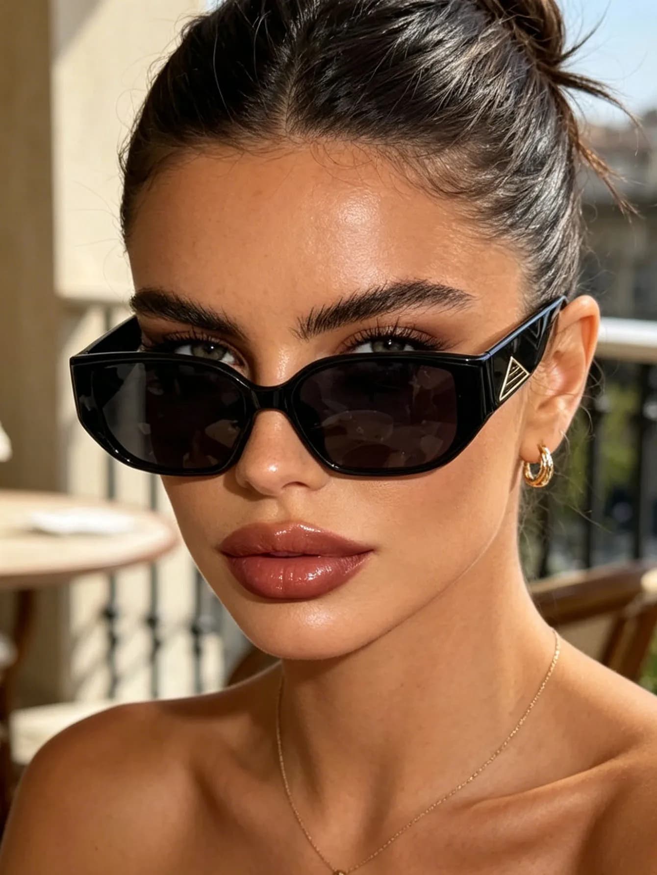 1Pc New Fashion Designer Men's Square Frame Sunglasses Luxury Brand Unisex Sunglasses Women's Daily Street Accessories
