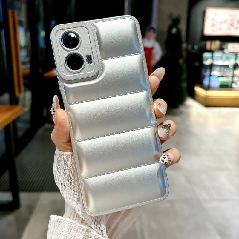Down jacket for Motorola Moto G 5G 2024 G13 G23 G53 G73 G84 G54 Power Edge 30 40 Neo E30 E40 X40 Pro Cover