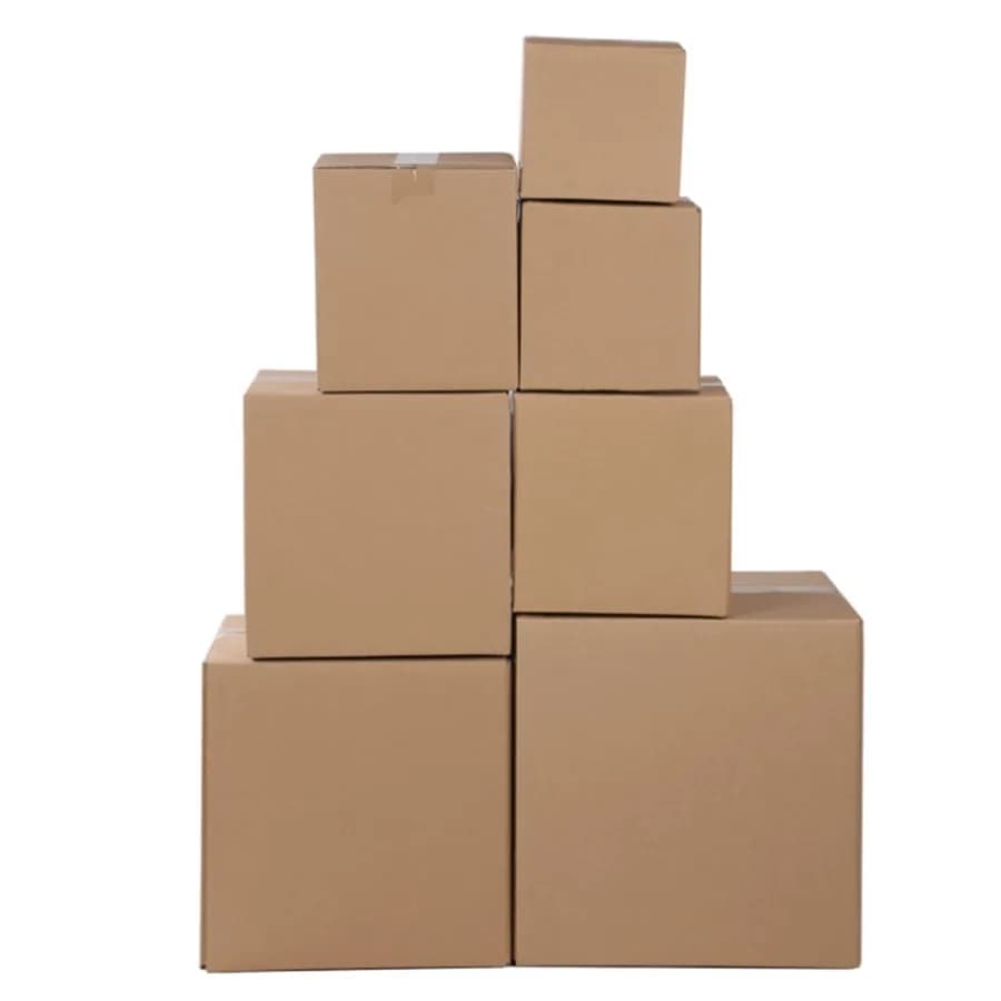 100 Corrugated Cardboard Boxes 4x4x4in/101010cm Ideal for Packing, Shipping, Storage, Creative Projects, Office Organization