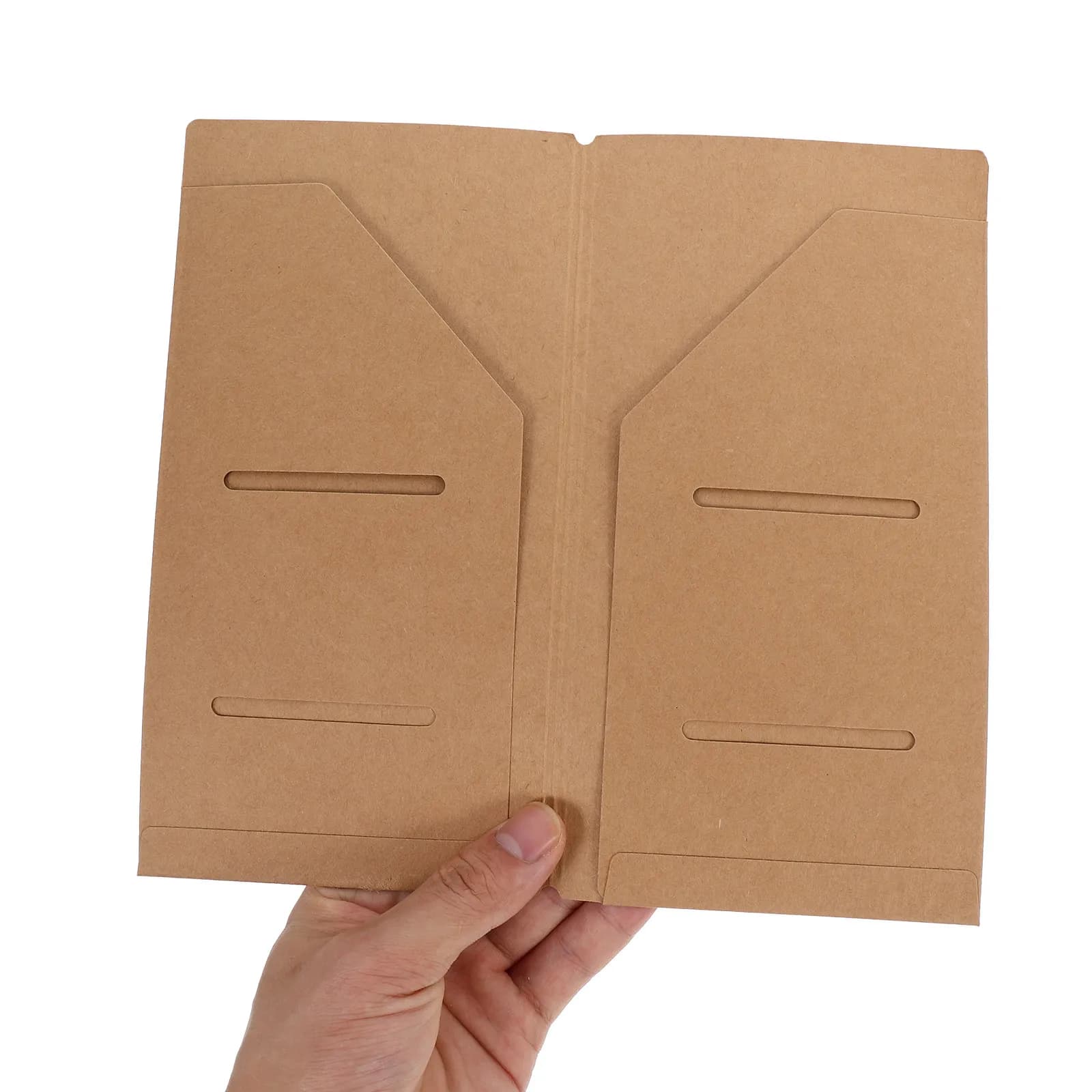 Set di 3 Organizzatori per Documenti in Carta Kraft, Cartelle con Cerniera, Porta Carte per Ricevute, Passaporti, Biglietti, Conservazione Documenti di Viaggio