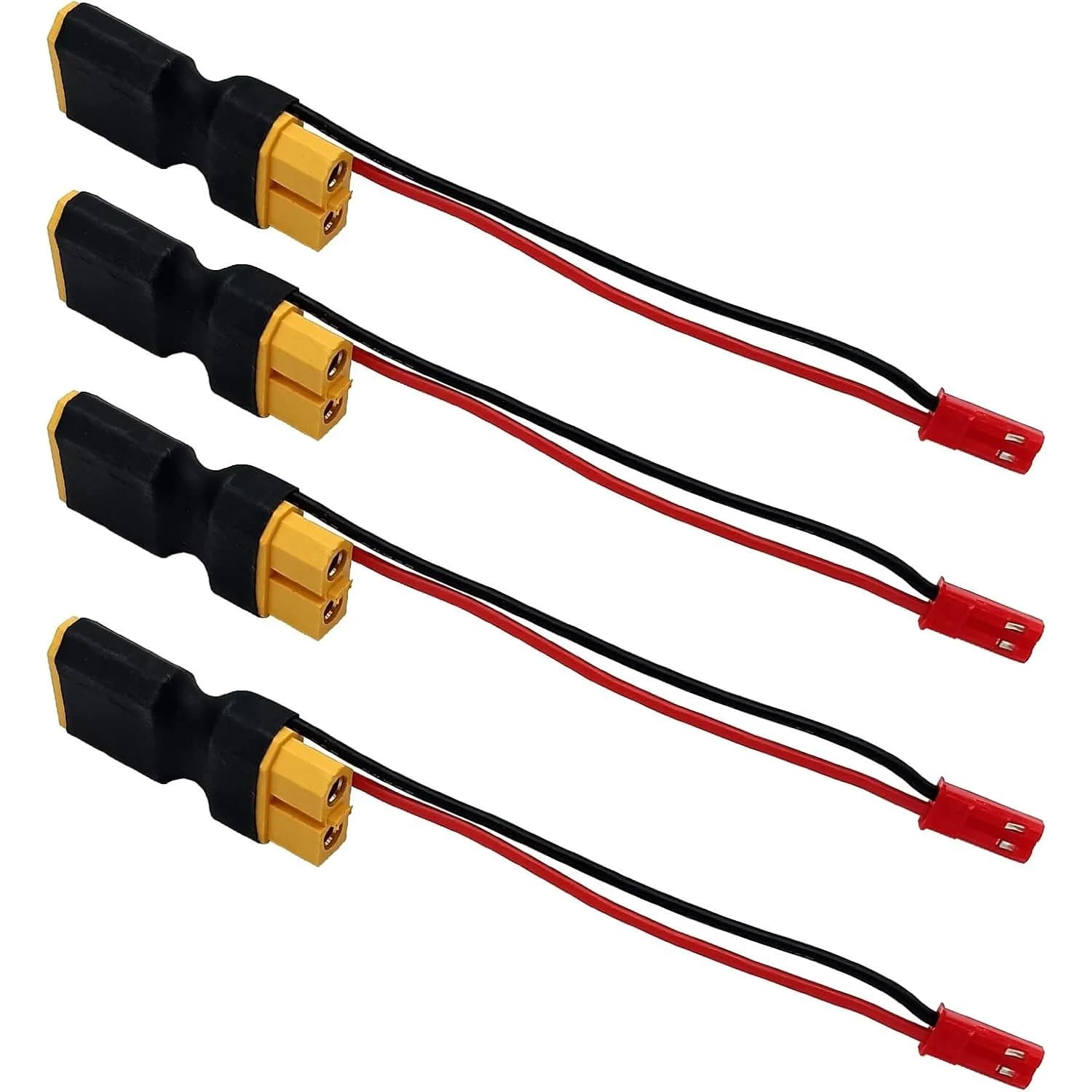 1PCS XT60 Male-Female Connector with JST Wire Silicone Cable Adapter for FPV Gimbal LED Power Supply RC Lipo Battery Drone
