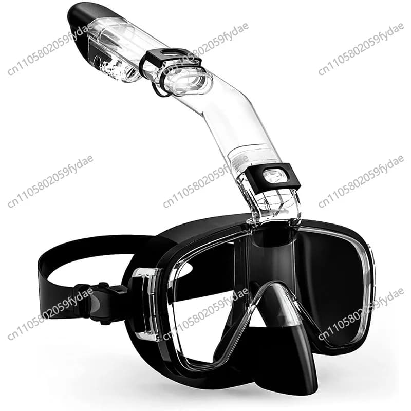 Waterproof and anti-fog diving mask, small snorkeling mask for adults and children, completely dry underwater mask for snorkeling