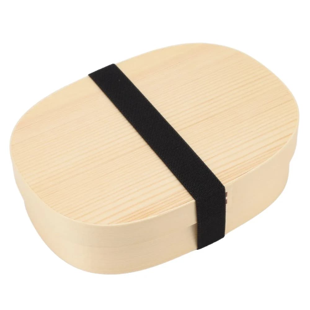 Practical Wooden Lunch Box Single Layer Removable Divider Food Container Picnic Box For Office