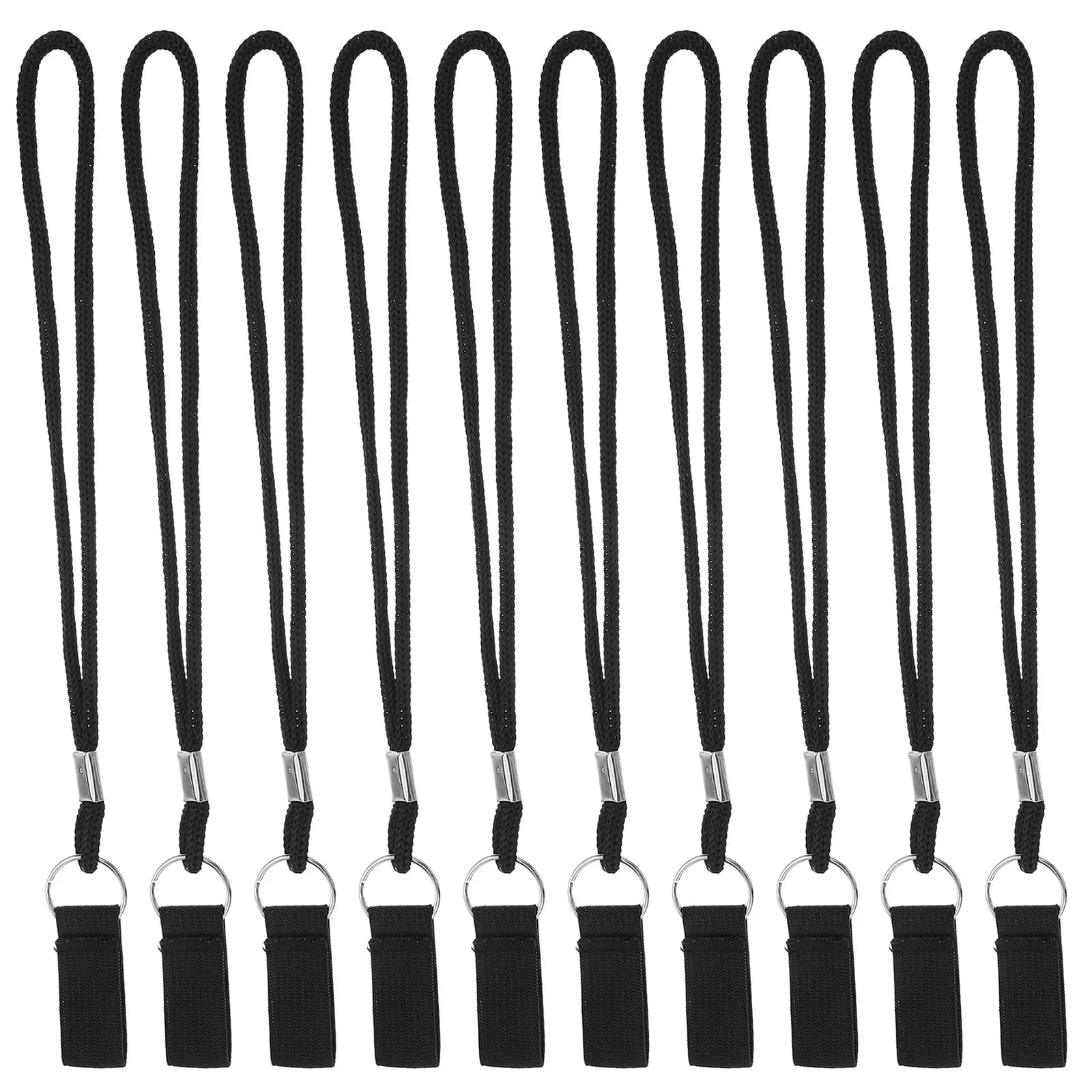 10Pcs Anti-Static Trekking Pole Wrist Straps Elastic Soft Hand Braided Flat Strap for Hiking Walking Stick Climbing Stick