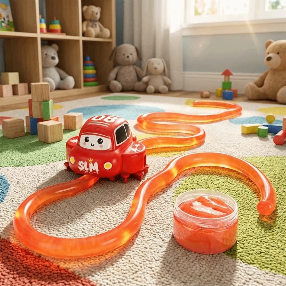Creative DIY Assemble Electric Train Magical Dream with Crystal Mud Track Car Changeable Track Variable Track Car Baby