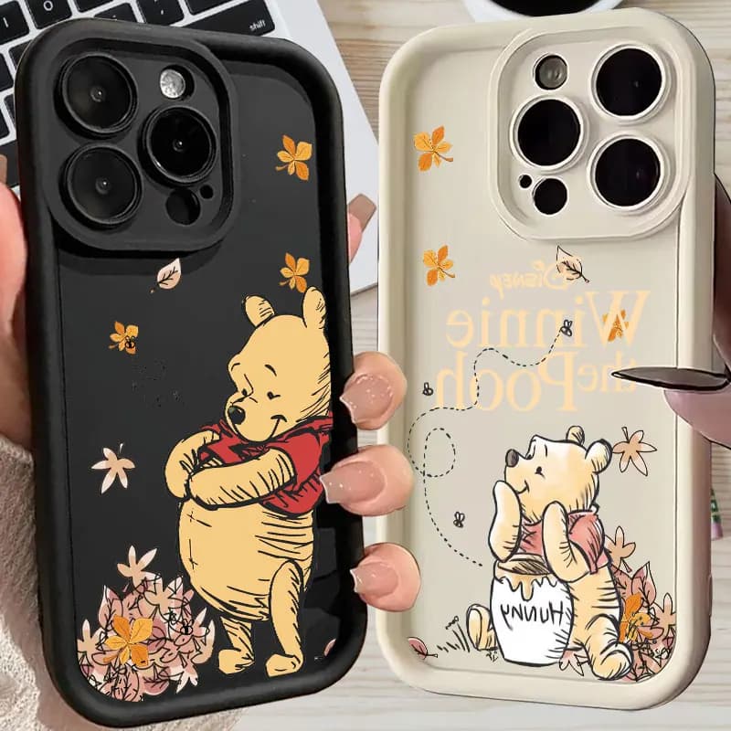 Cover Protective Autumn Winnie The Pooh with Sheets for Apple iPhone 17E 15 16 14 13 12 11 17 Pro Max 17 Air 16 Plus 16E