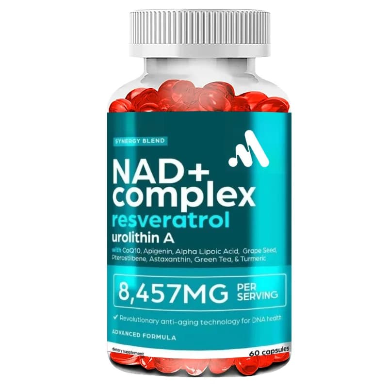 NAD Supplement Capsule 8457 Mg, Containing Urinary Lithium Protein A, Resveratrol, Coenzyme Q10, Energy Support, Anti-aging