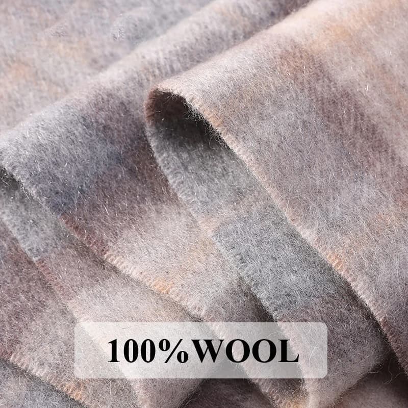 2025 Scottish red scarves 100% highly selected wool, Men's hot winter scarf Pied de poule Comfortable men's winter scarves