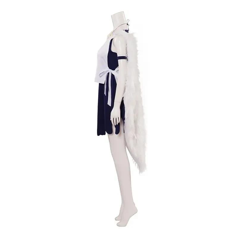 Costume da Principessa San per Adulti, Cosplay Anime Mononoke, Set con Camicia, Gonna e Collana per Donna, Outfit per Halloween e Carnevale FD1;6