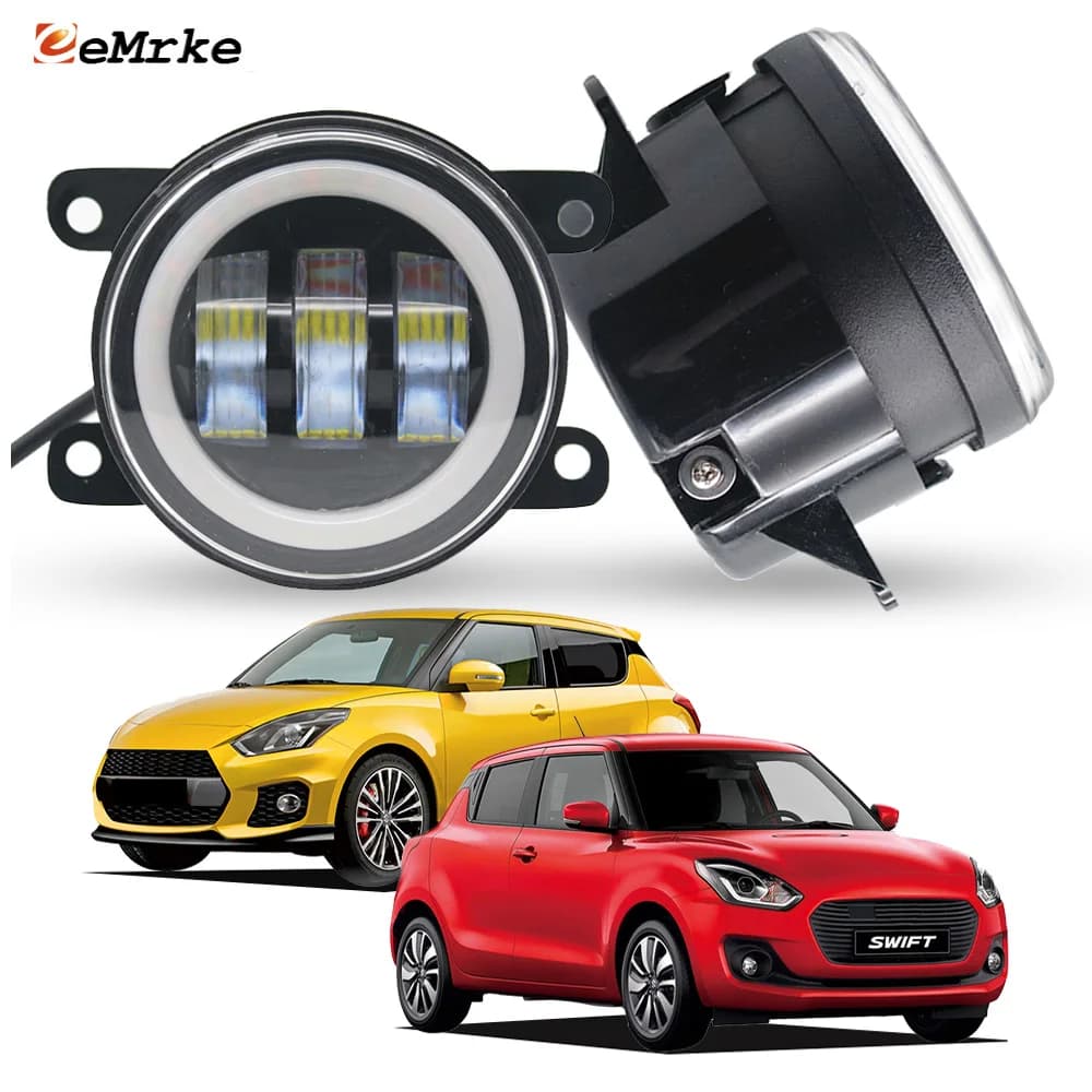 Lampada di guida fendinebbia a led per Suzuki Swift 5, Swift Sport 2017 2018 2019 2020 2021 2022 PTF Indicatore di direzione Angel Eye DRL Halo Ring