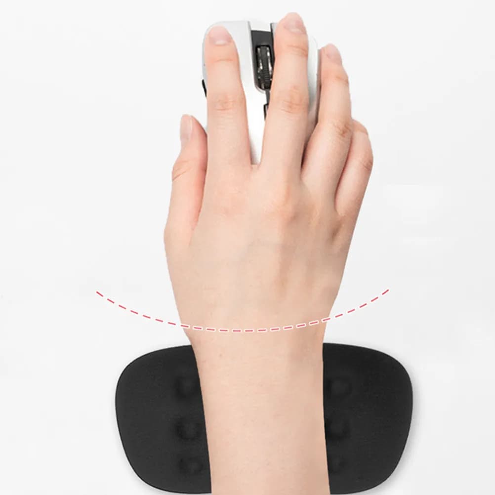 Supporto ergonomico per polso e gomito per mouse, tastiera e laptop, tappetino per alleviare il dolore da digitazione prolungata.