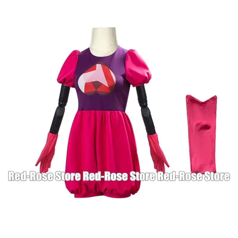 Il film Steven Universe Costumi Cosplay Spinel Gem Dress Costume Tuta per donne Ragazze Set di abiti con guanti Calzini