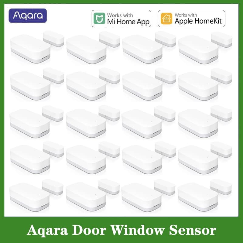 Aqara Sensore per porte e finestre o staffa per sensore Connessione wireless Zigbee Funziona con APP HomeKit Mi Home Mijia per Xiaomi Smart Home