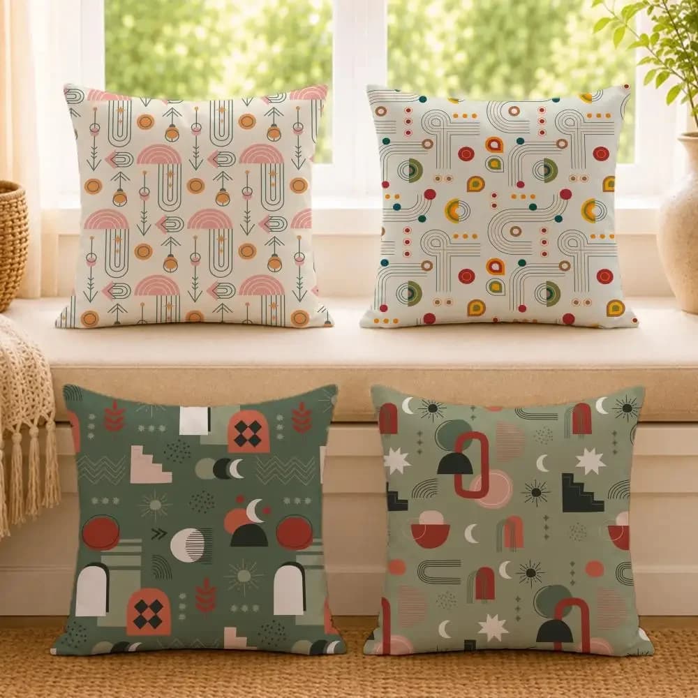 Potted P-PlantS Cushion Cover Ultra Soft Pillowcase, Cloud-Like Comfort Fabric with Concealed Zipper