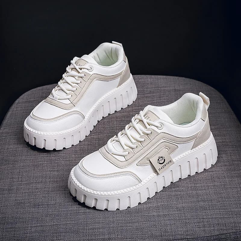 Women's boot with thick heel spring-autumn size 44 45 46 47 Women's shoes with high sole Sneakers Sport Gita Technologies