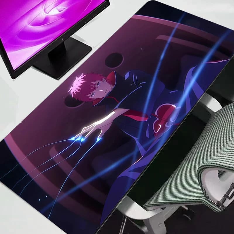 Tappetino per mouse Naruto Anime Gaming Accessories Mousepad Gamer PC Completo Tappetino per tastiera per computer Varmilo Durevole Anime