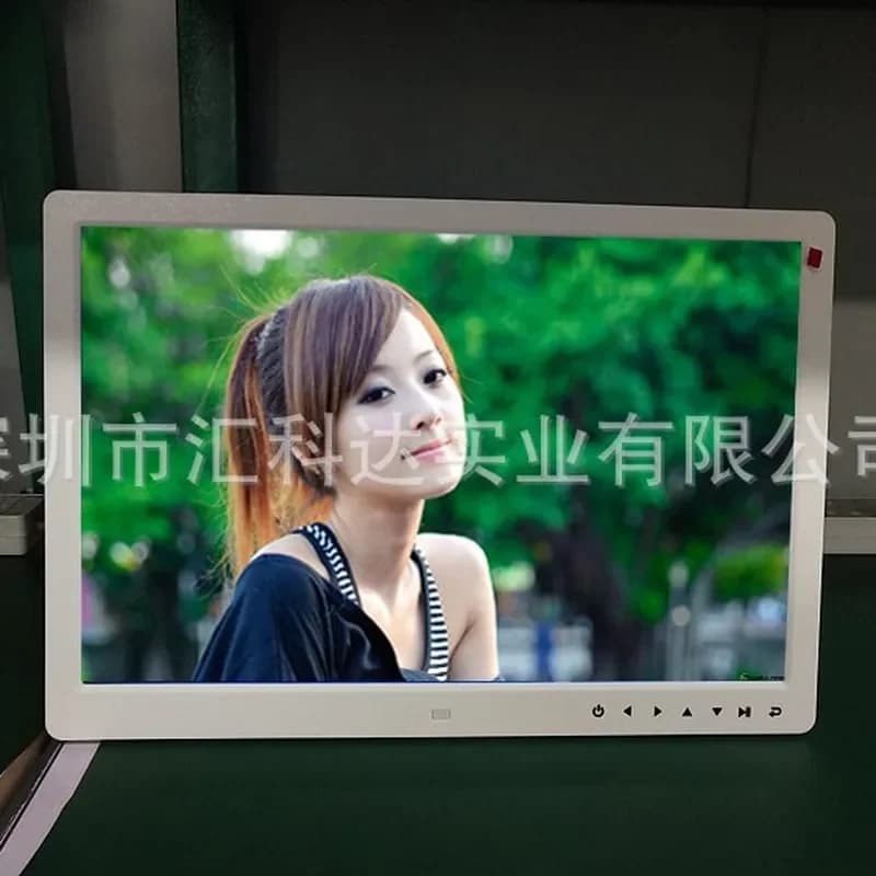 Customized On Demand New 12 Inch High Definition Front Touch Button, Digital Photo Frame, Electronic Photo Frame, Electronic