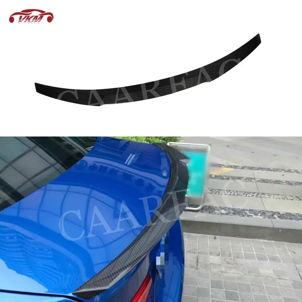 Spoiler posteriore in fibra di carbonio per BMW Serie 3 E90 E92 E93 2006-2012 Tronco Boot Lip Wing Spoiler ABS Nero lucido