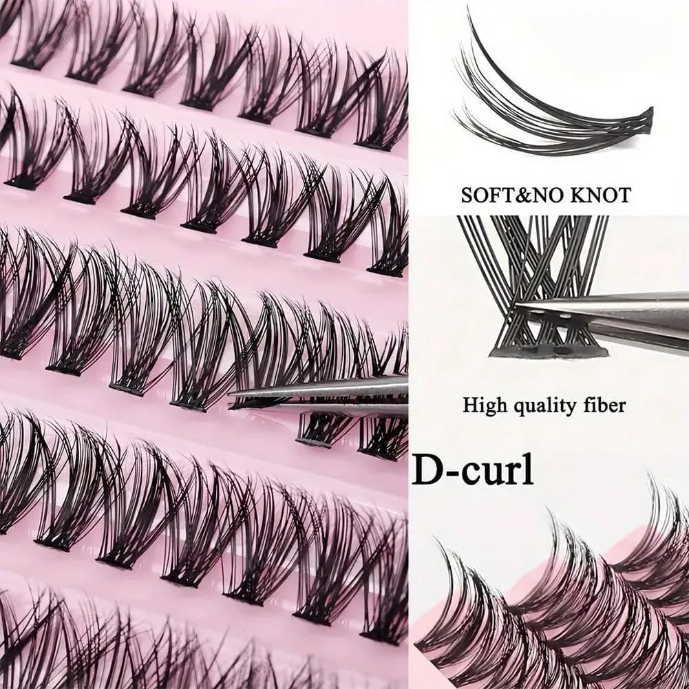 30D/40D DIY Eyelashes Kit Individual Thick Eyelashes Eyelashes and Seal and Removal Faux Eyelashes Eyelash Extension Eyelashes