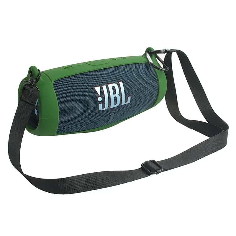 Outdoor Travel Silicone Case with Carabiner Strap Suitable for Portable Bluetooth Speaker JBL Charge 5