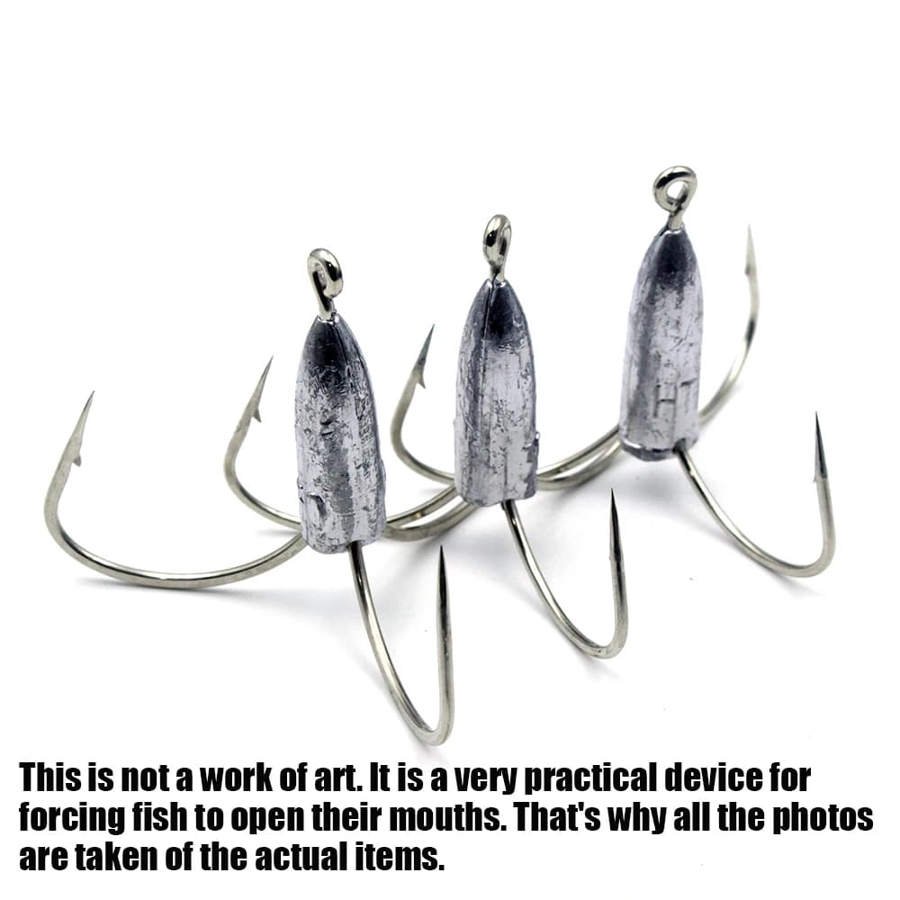3Pcs/Box Snagging Master Pro Heavy Weighted Barbed Hooks, 3X Sharp High Hookup, Instant Control for Carp&Catfish Fishing Tackle