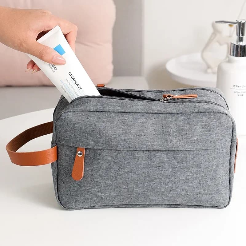 High Quality Men's Makeup Bag Travel Toiletry Bag in Canvas Oxford Organizer Waterproof Women Cosmetics Case