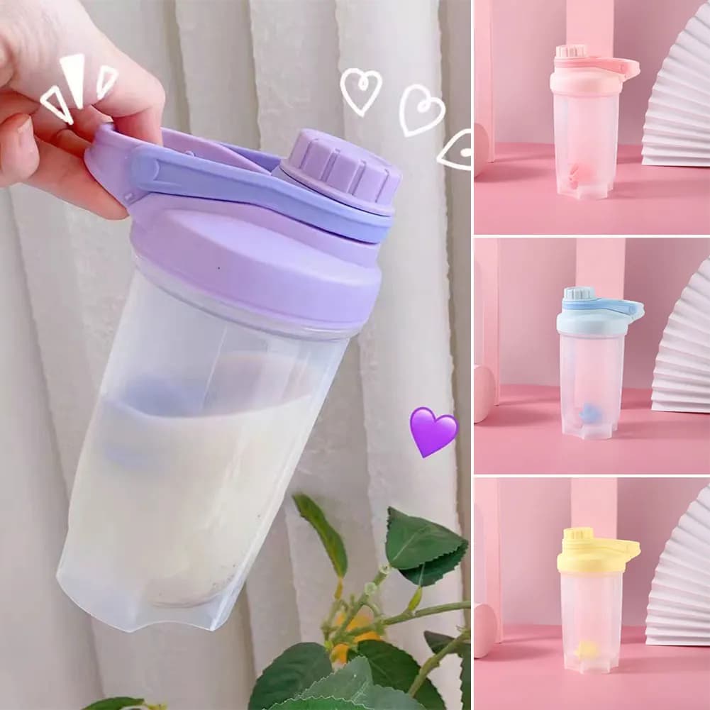 500ml/700ml Portable Shaker for Proteins, Anti-scratch, Gym and Training with Free Scale