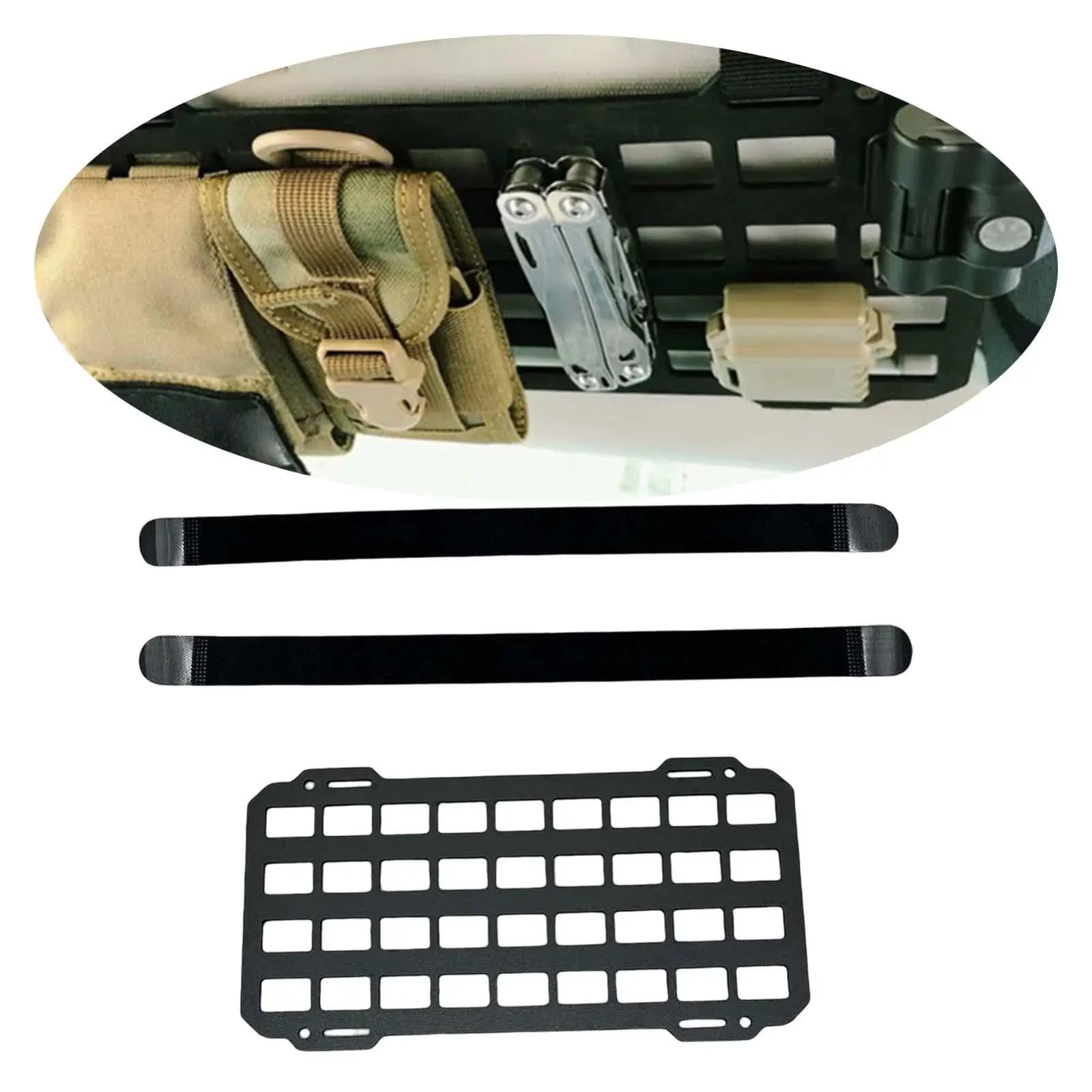 Organizer per Visiera Parasole in Materiale PP, Portaoggetti per Parti e Accessori Auto, Portadocumenti per Auto, SUV e Camion