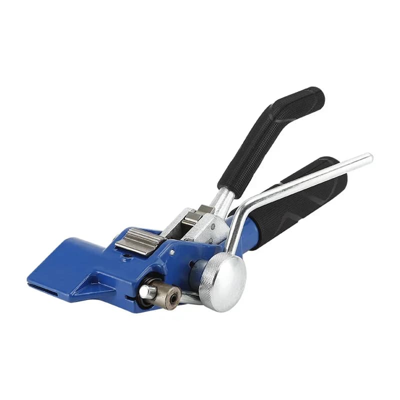 Heavy Duty Self Locking Cable Tie Pliers Durable Steel Strap Tightener For Industrial And Marine Use