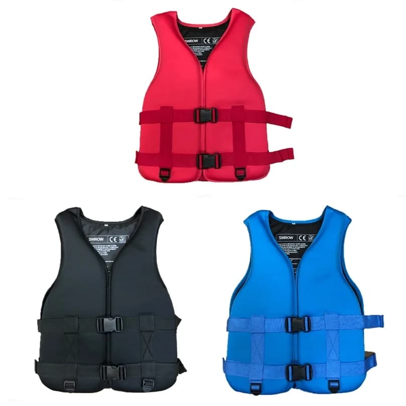 Giubbotto di Salvataggio in Neoprene per Adulti e Bambini, Nuovo Giubbotto Galleggiante per Sport Acquatici, Nuoto, Canottaggio, Sci, Guida e Drifting