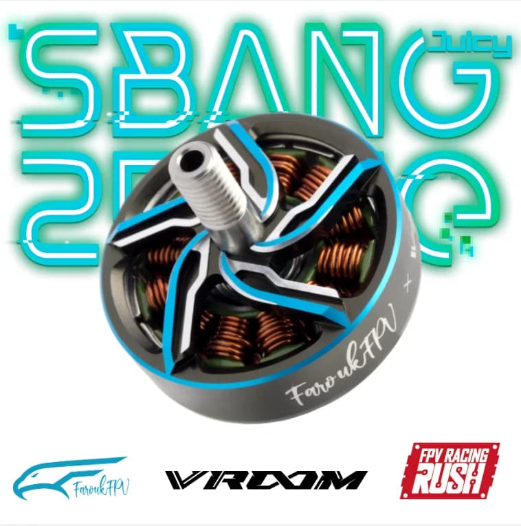 RUSHFPV VROOM FAROUK Joint 2505.5 motore Brushless 2000KV 1850KV 1500KV 6S per RC FPV Freestyle droni Juicy Sbang parti fai da te