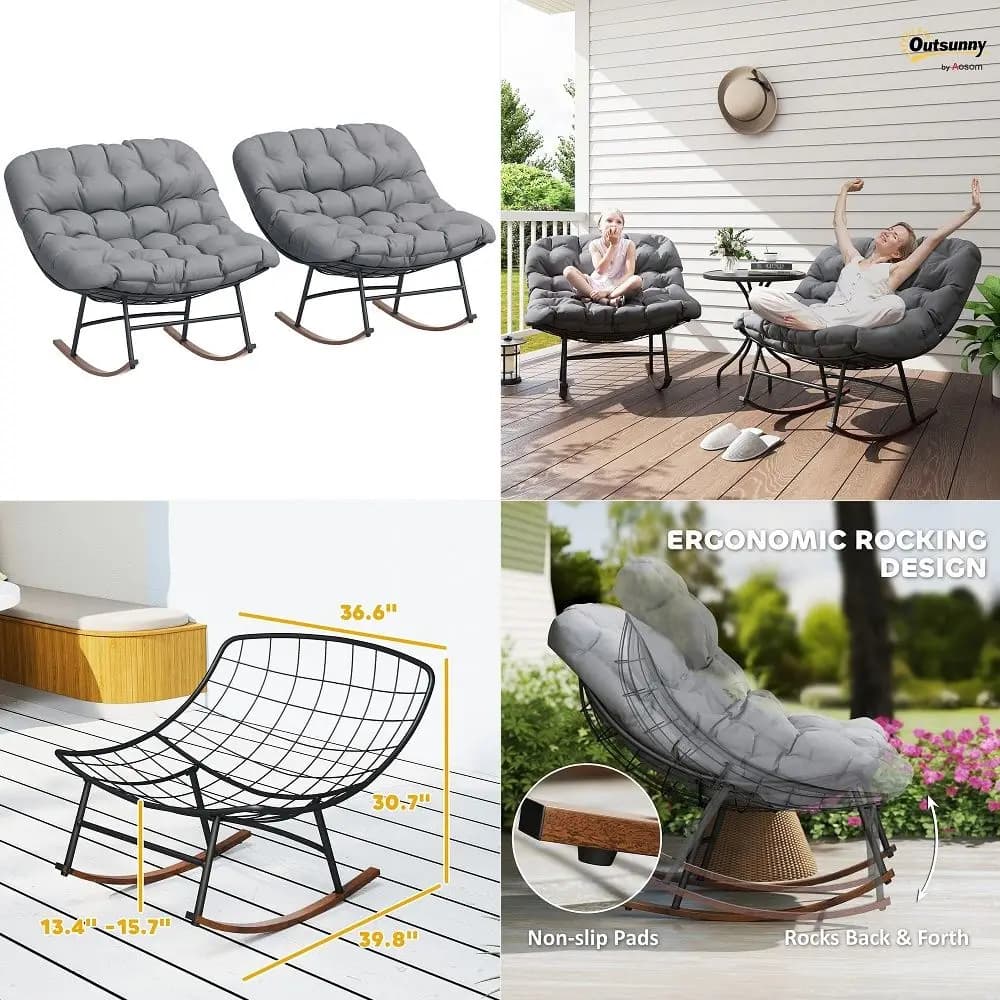 8 Seater Rattan Garden Furniture Sets Dining Glass Table and Chairs with Cushions, Outdoor Wicker Patio Sectional Conversation