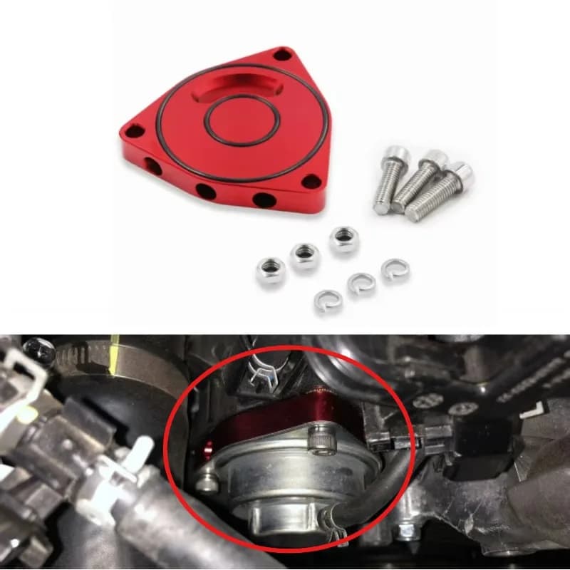 Performance of turbo exhaust valve plate spacer for 2015-2021 for Hyundai Genesis Coupe and Kia Honda Civic 1.5T Coupe BOV Billet