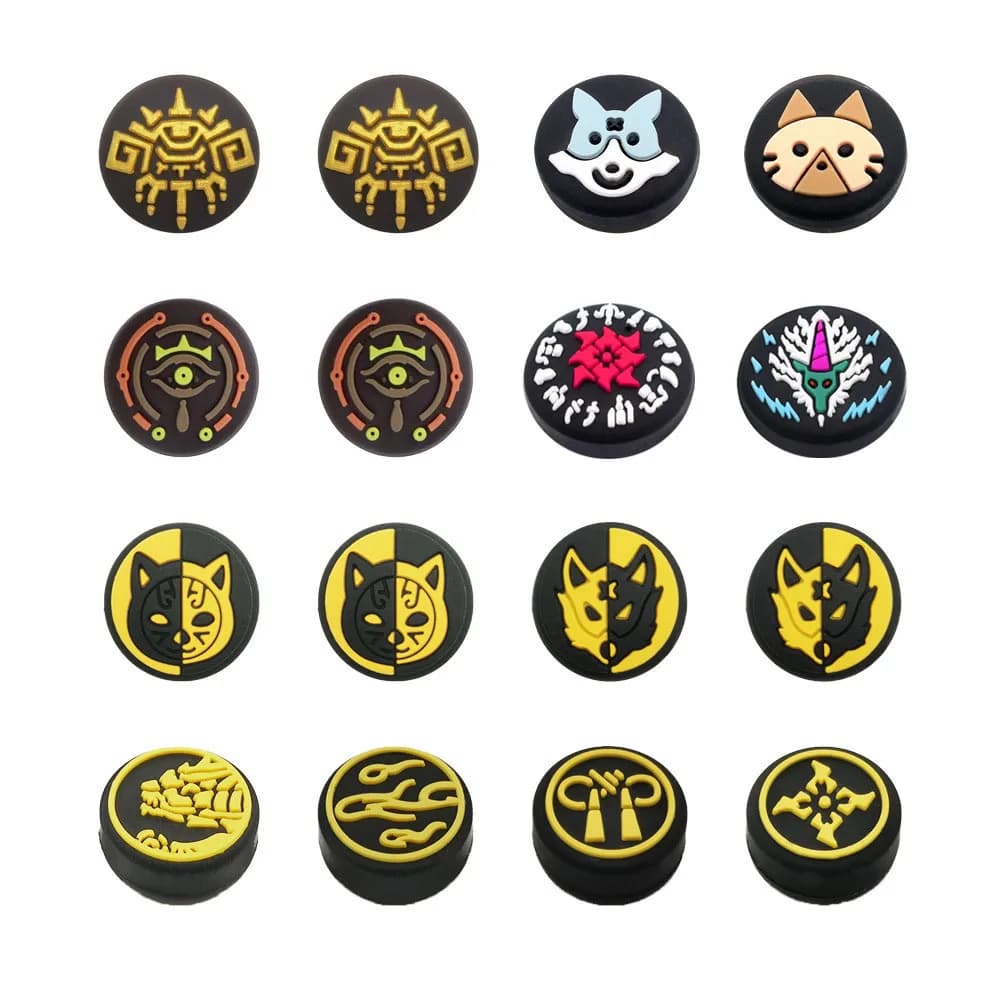 Thumb Stick Grip Cap Joycon Joystick Copertura protettiva per Monster Hunter RISE Switch Oled Joy-Con NS Lite Thumbstick Case