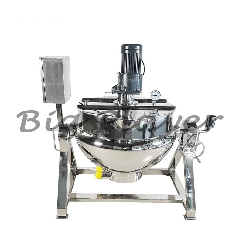 100 liters/200 liters/500 liters Industrial Jacket Ketchup Cooking Ketchup Soup Pumpkin Soup Machine to Melt Caldaia Jacket Kettle