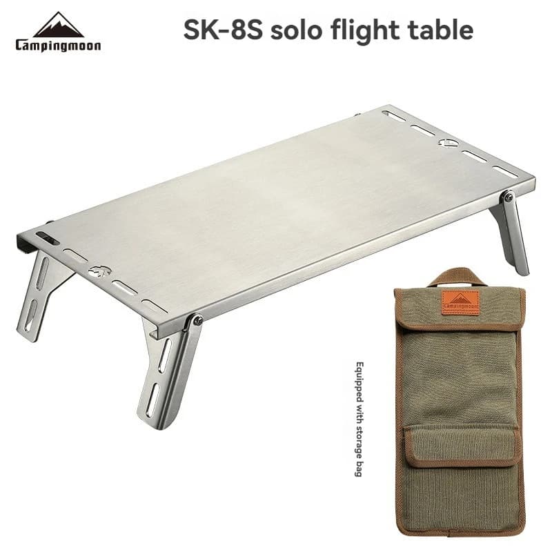 SK-8S Folding Table Portable Stainless Steel - Camping Table ONLY with Thermal Insulation