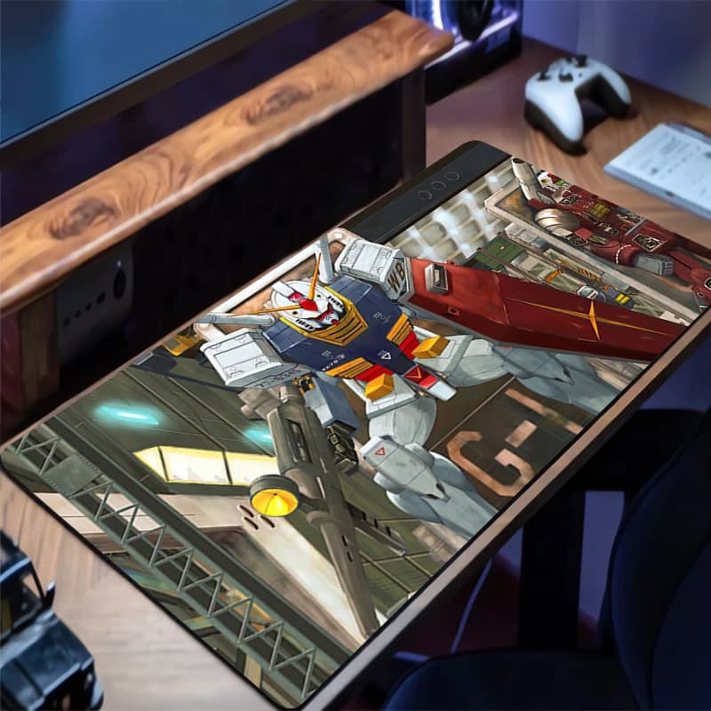 Mouse Mat Warrior RX-78-2 Gundam Rubber Desk Mat Game mouse pad HD Keyboard Extended Carpet Anti-slip desk mouse pad