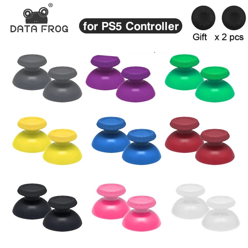 DATA FROG Copri-Joystick 3D Sostitutivi - Pulsanti per Levette Analogiche per Accessori Controller PS5
