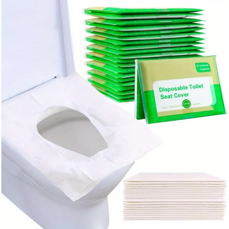 10/30/60/100 pieces disposable toilet seat covers | Washable paper, portable absorbents for travel, public baths, hotel