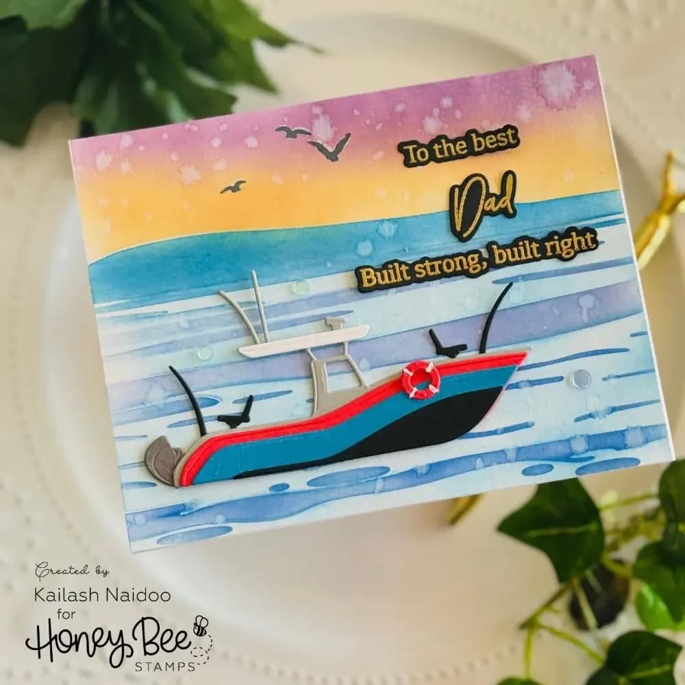 2026 Honey Bee Fishing Vest A2 Card Base Clear Stamps or Metal Cutting Dies Sets for DIY Craft Making Greeting Card Scrapbooking