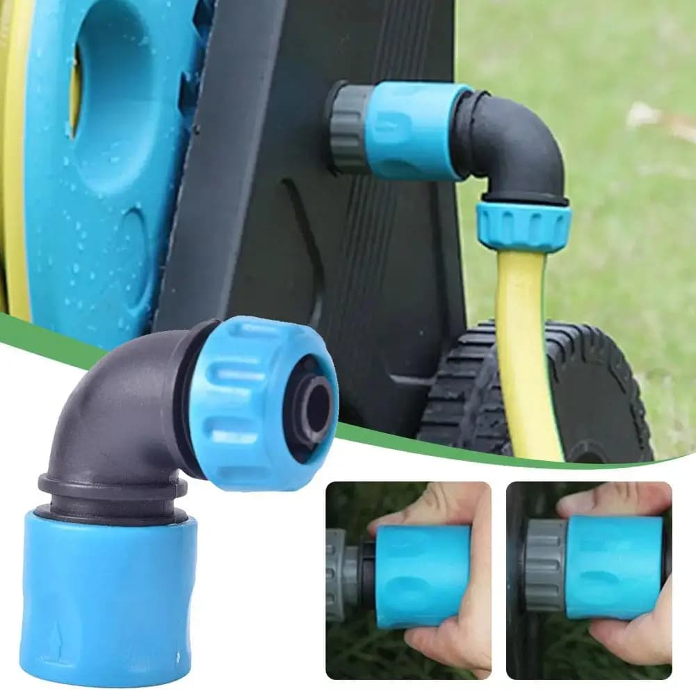 1/2 "(12.5mm) connettore per acqua da giardino in ABS tubo per acqua dolce raccordo per rubinetto a gomito tubo per irrigazione da giardino strumento per adattatore di connessione rapida