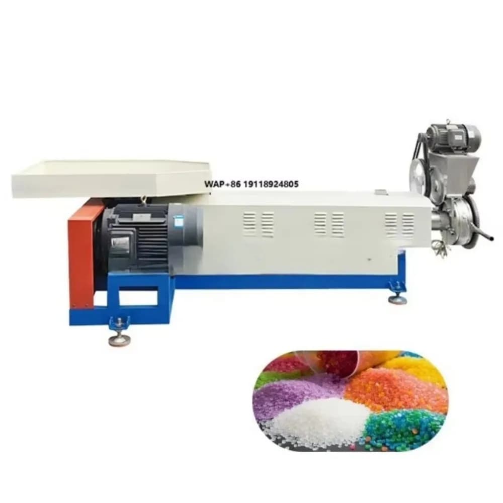 Estrusore a Vite Singola per Colla a Caldo 80-100kg/h, Attrezzatura per Produzione di Pasta e Noodle, Macchina Estrusore a Caldo