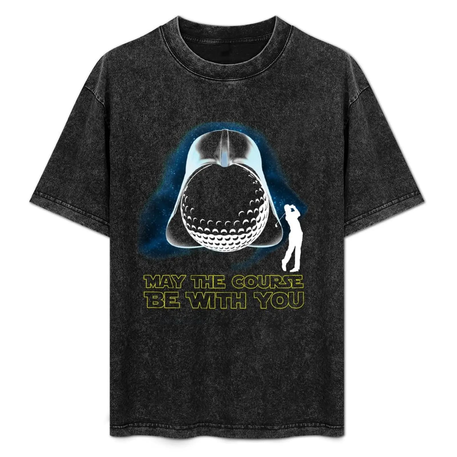 May The Course Be With You Golf Shirt T-shirt Basic Casual Wear Top a maniche corte