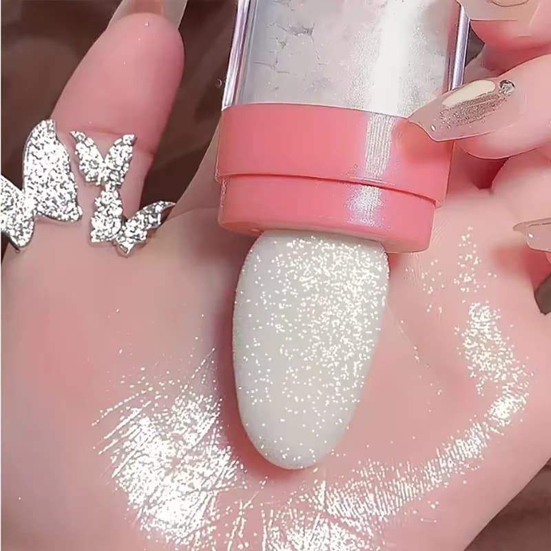 Evidenziatore in polvere da fata Glitter ad alta lucentezza Fard contorno scintillante per illuminare e definere le tue caratteristiche correttore