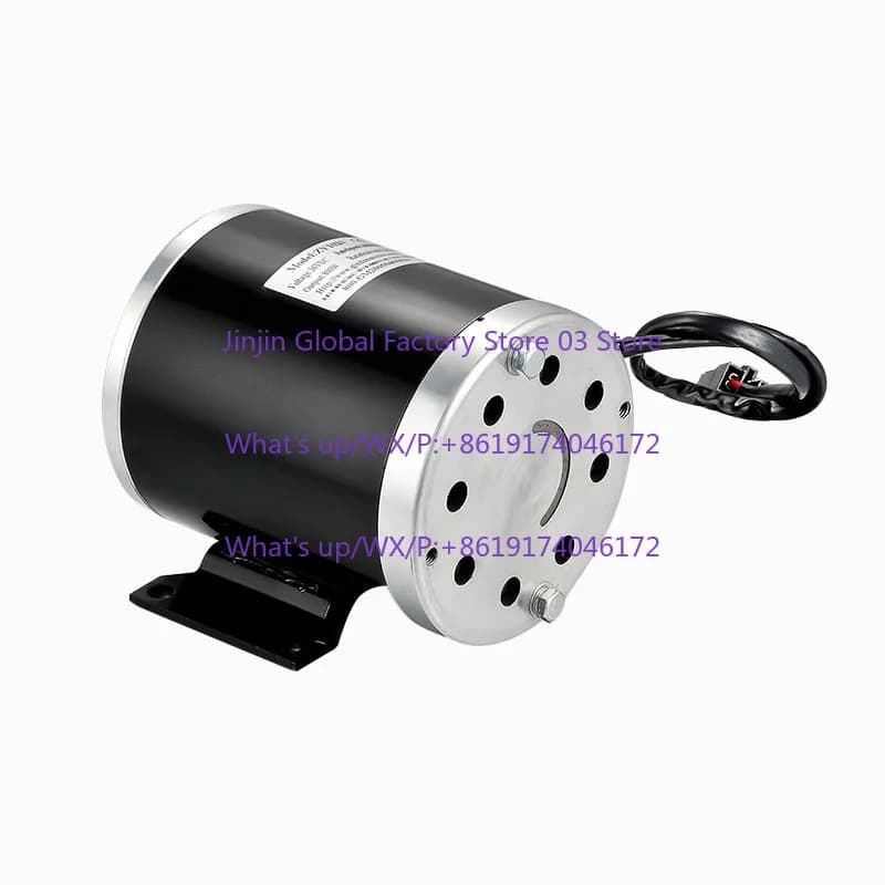 Motore DC a spazzole con pignone dentato ZY1020 500W 24/36V/48V, motore per scooter