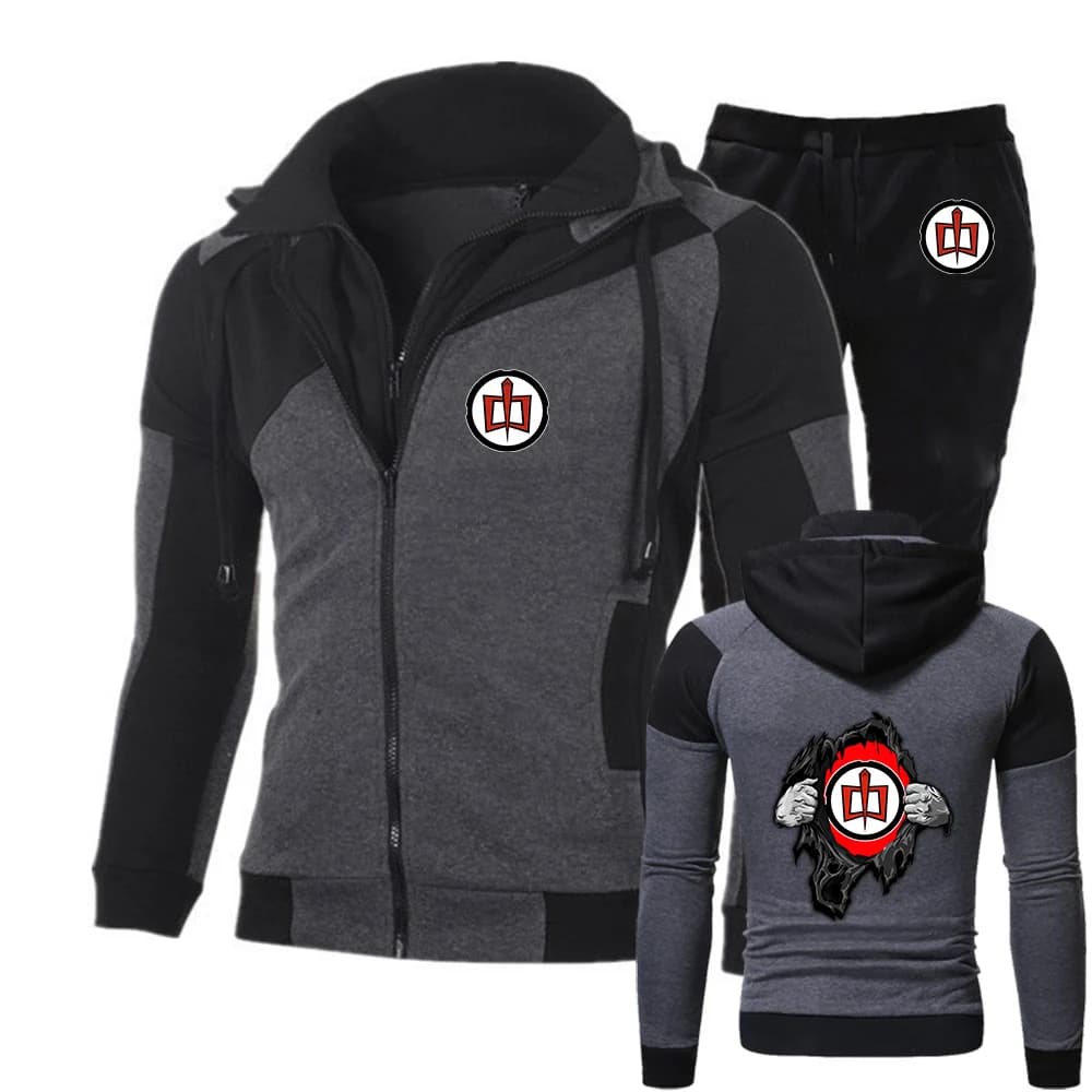 2026 the greatest american hero The new men's slant zippersuit is suitable for spring and autumn hoodies